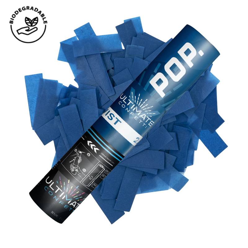Dark Blue Tissue - Handheld Confetti POP Cannon (12")