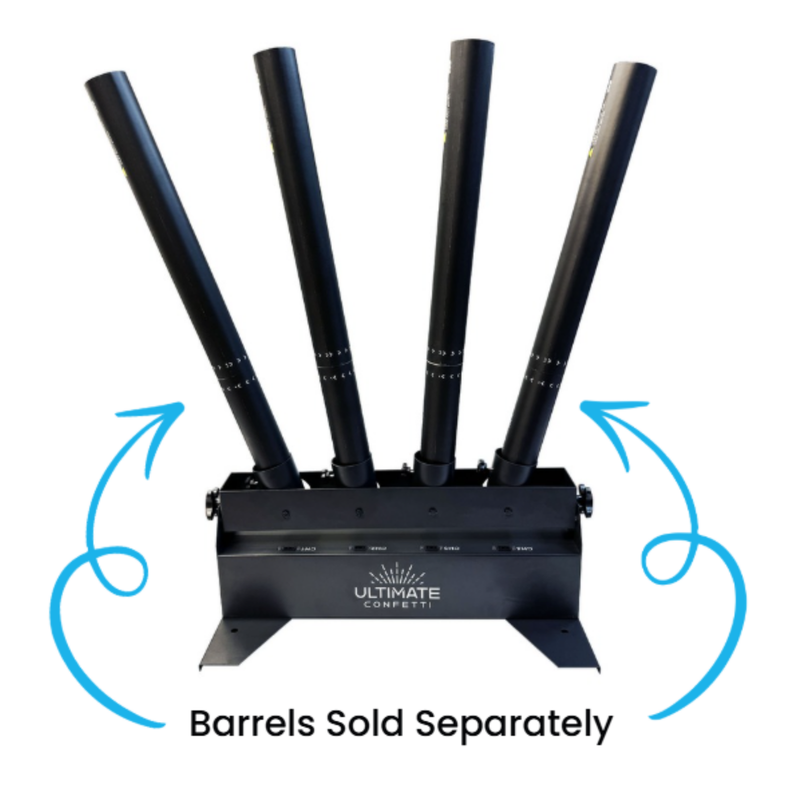 EC-4 | Electric/ DMX Confetti Popper Cannon Base - (Rental)