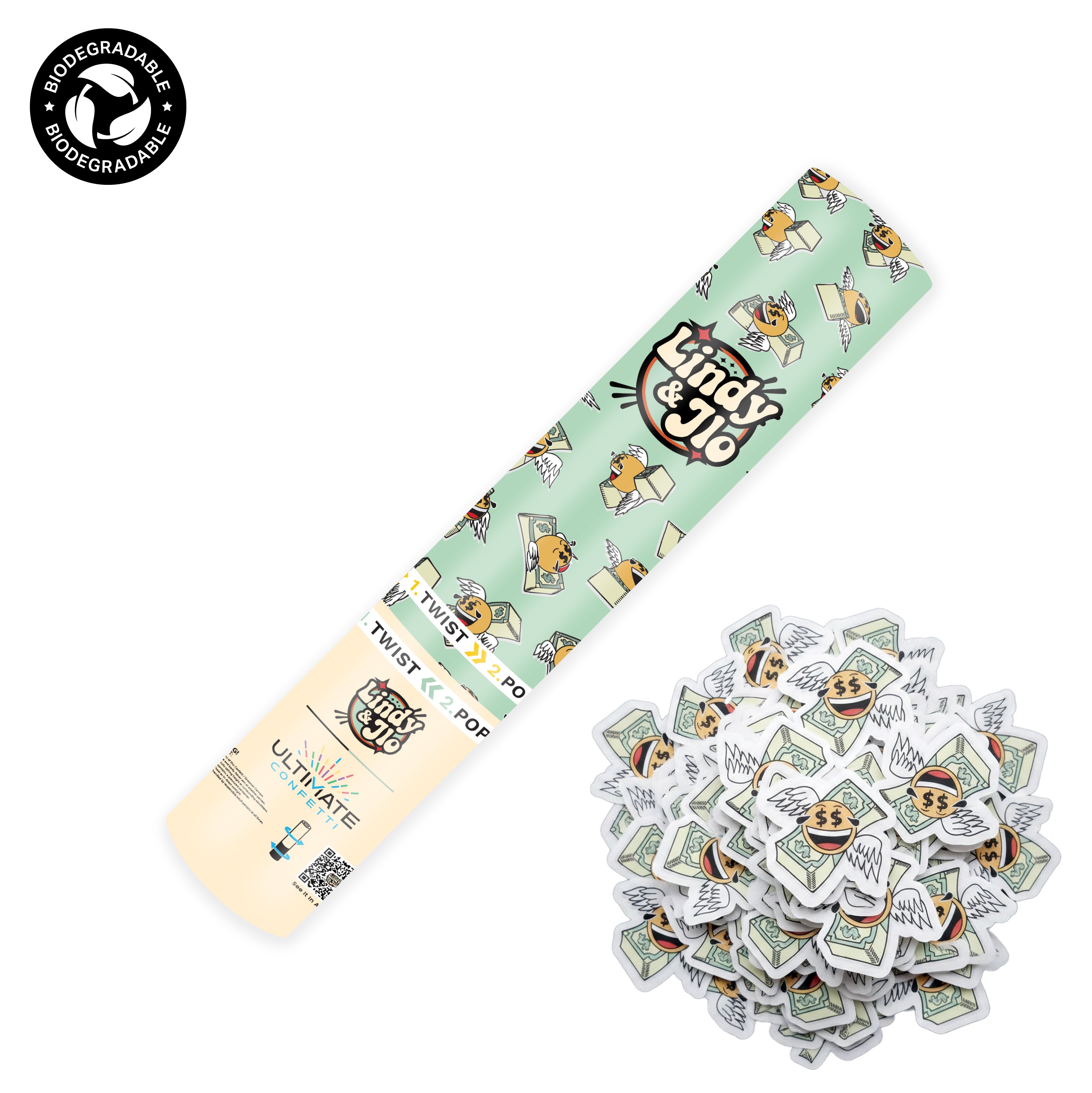 Funny Money - Handheld Tissue Confetti POP Cannon