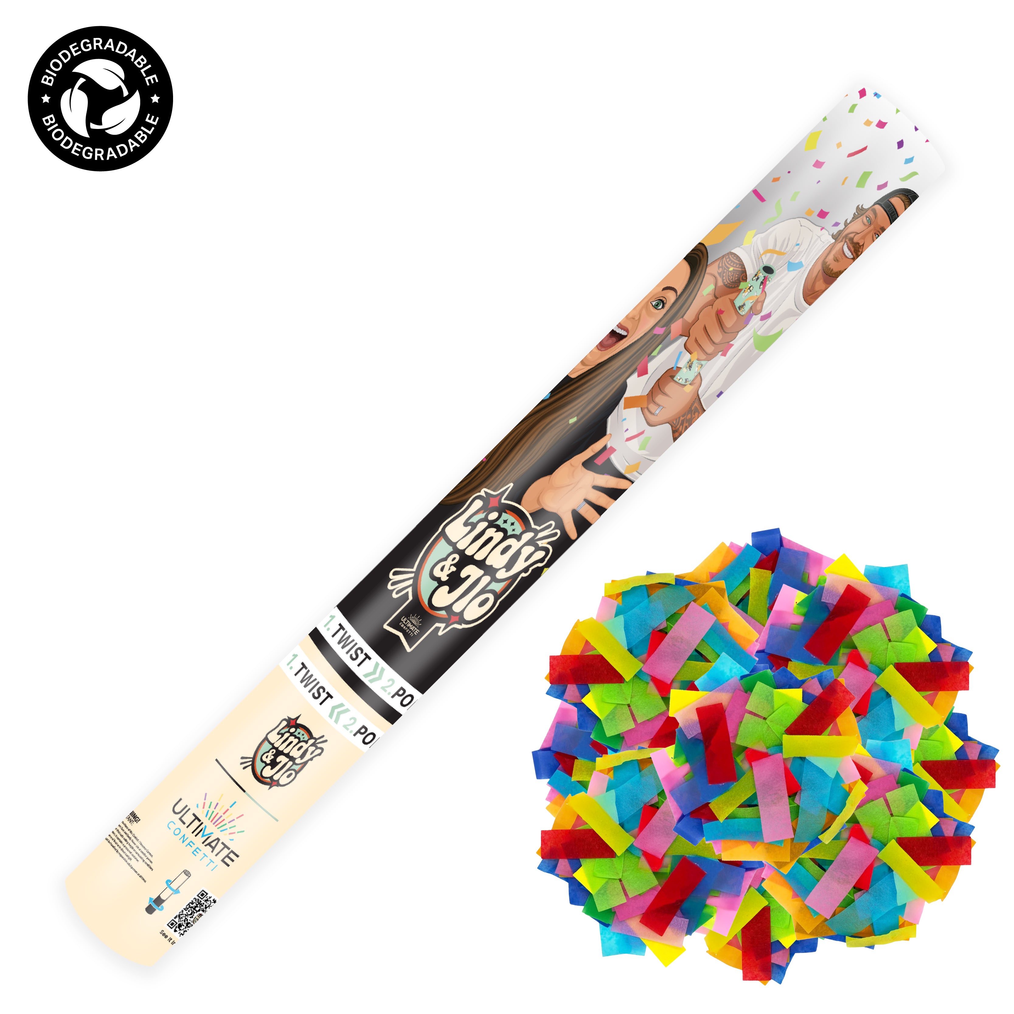 Better Together - Multicolor Tissue Handheld Confetti POP Cannon