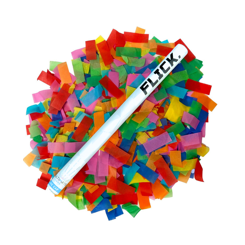 Multicolor Tissue Paper Confetti Flick Stick - 14" (Pack of 8)
