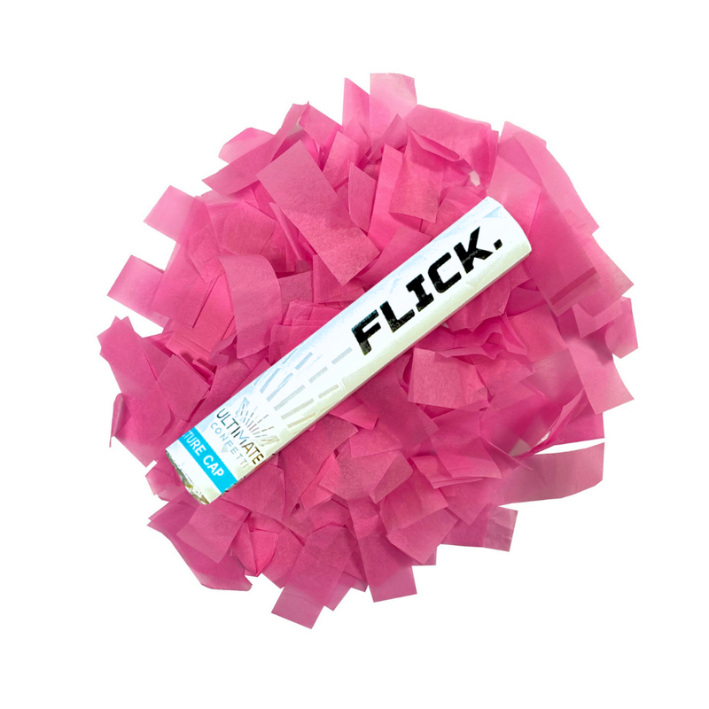 Pink Tissue Paper Confetti Flick Stick - (Pack of 8)
