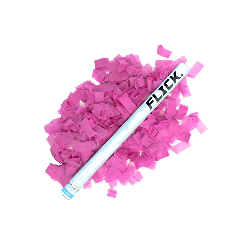 Pink Tissue Paper Confetti Flick Stick - 14" (Pack of 8)