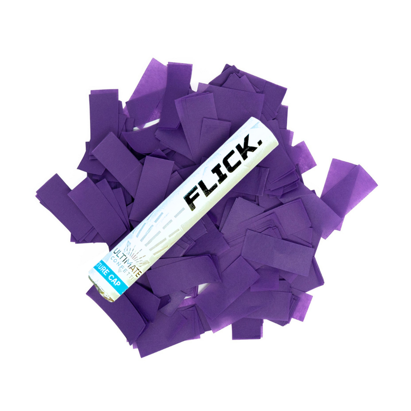 Purple Tissue Paper Confetti Flick Stick - 6" (Pack of 8)