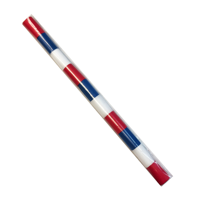 Red, White, Blue Tissue Stadium Streamers - 10 Rolls (2" x 30')