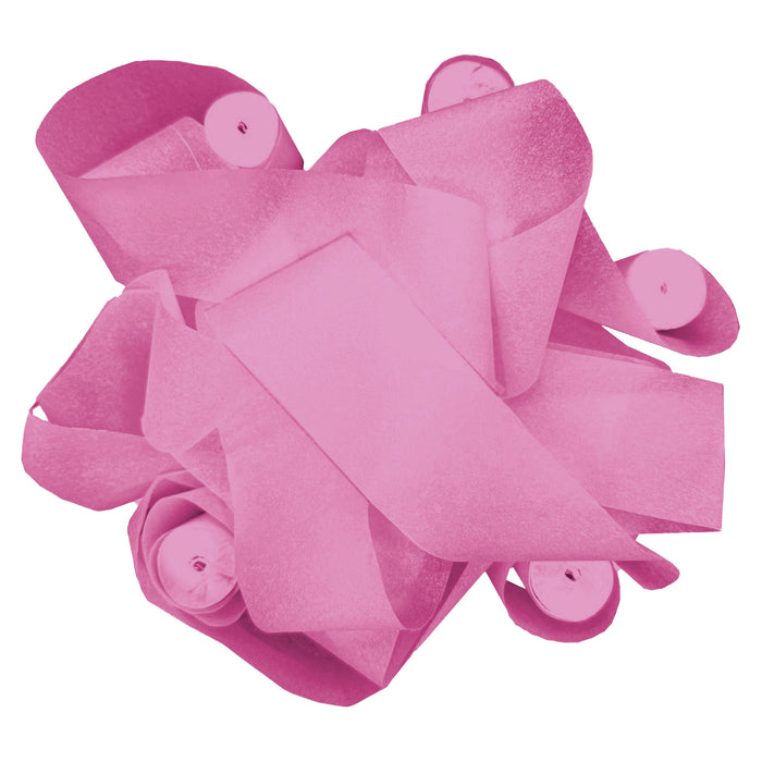 Pink Tissue Stadium Streamers - 10 Rolls (2" x 30')