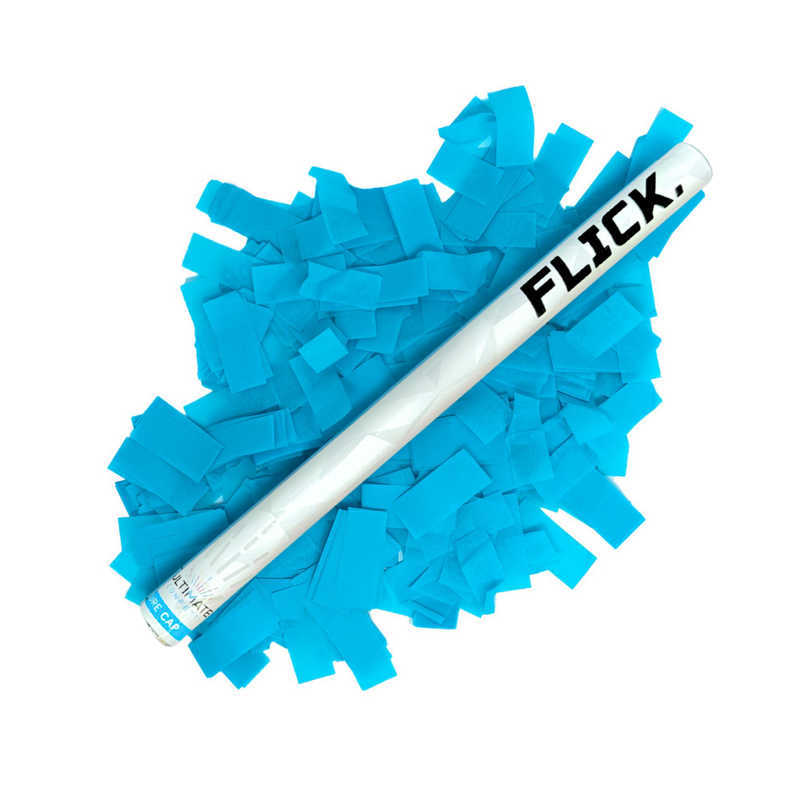 Turquoise Tissue Paper Confetti Flick Stick - 14" (Pack of 8)