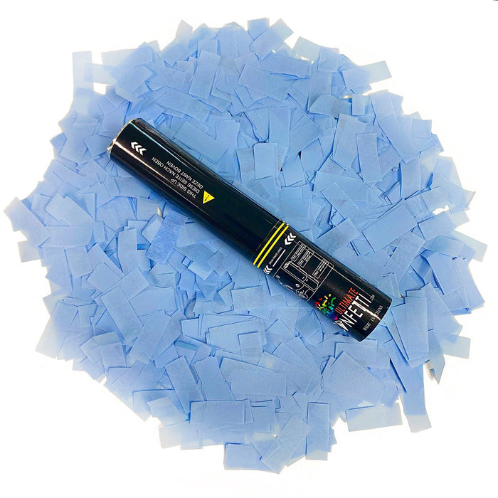 Baby Blue - Handheld Confetti Popper Cannon (11") - Ultimate Confetti