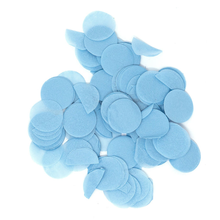 Baby Blue Tissue Paper Confetti Dots - 1" Circles (1lb) - Ultimate Confetti