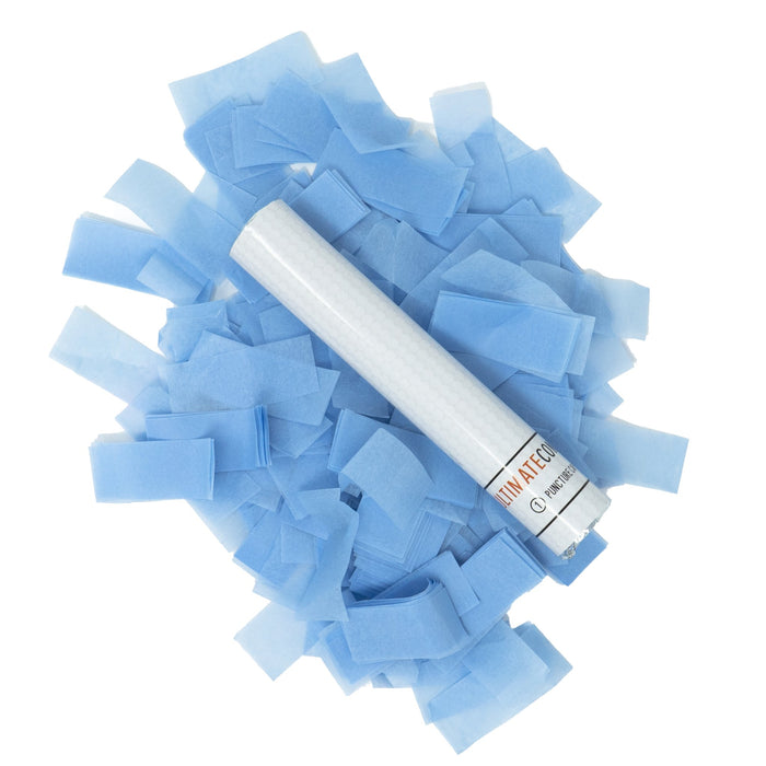 Baby Blue Tissue Paper Confetti Flick Stick - 6" (Pack of 8) - Ultimate Confetti