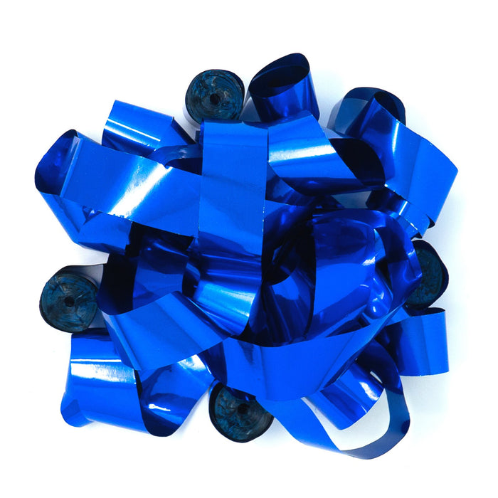 Blue Metallic Foil Streamers - 20 Rolls (1" x 30') - Ultimate Confetti