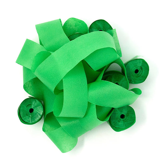 Dark Green Tissue Paper Streamers - 20 Rolls (1" x 30') - Ultimate Confetti