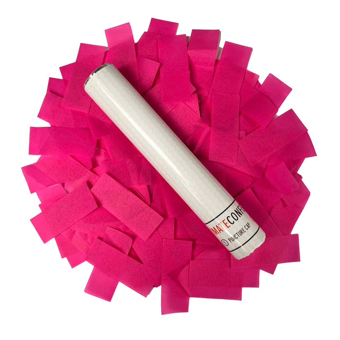 Fuchsia Pink Tissue Paper Confetti Flick Stick - 6" (Pack of 8) - Ultimate Confetti