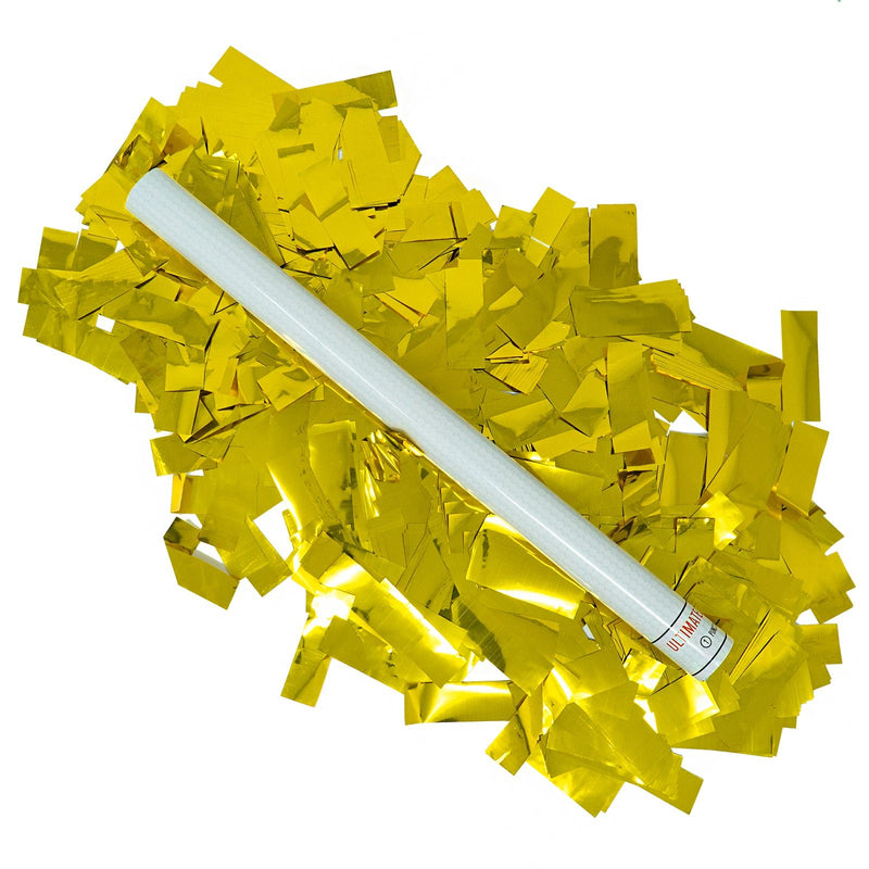 Gold Metallic Foil Confetti Flick Stick - 14" (Pack of 8) - Ultimate Confetti