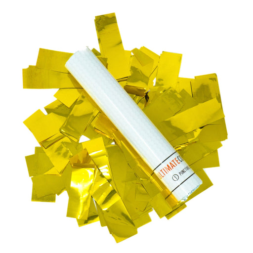 Gold Metallic Foil Confetti Flick Stick - 6" (Pack of 8) - Ultimate Confetti