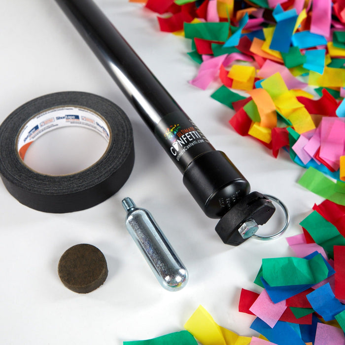 Handheld Reusable Confetti Popper Cannon - Package - Ultimate Confetti