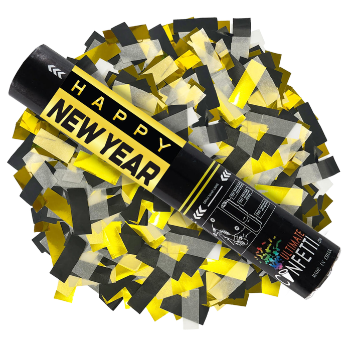 New Year Handheld Confetti Popper Cannon (12")