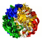 Multicolor Rainbow Metallic Foil Streamers - 20 Rolls (1" x 30') - Ultimate Confetti