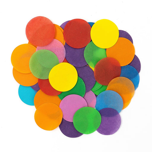 Multicolor Tissue Paper Confetti Dots - 1" Circles (1lb) - Ultimate Confetti