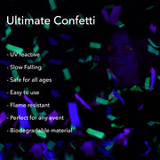 Neon UV Multicolor Tissue Paper Confetti (1lb) - Ultimate Confetti