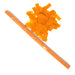 Orange Tissue Confetti - Speed Load Cannon Sleeve (1/4lb) - Ultimate Confetti