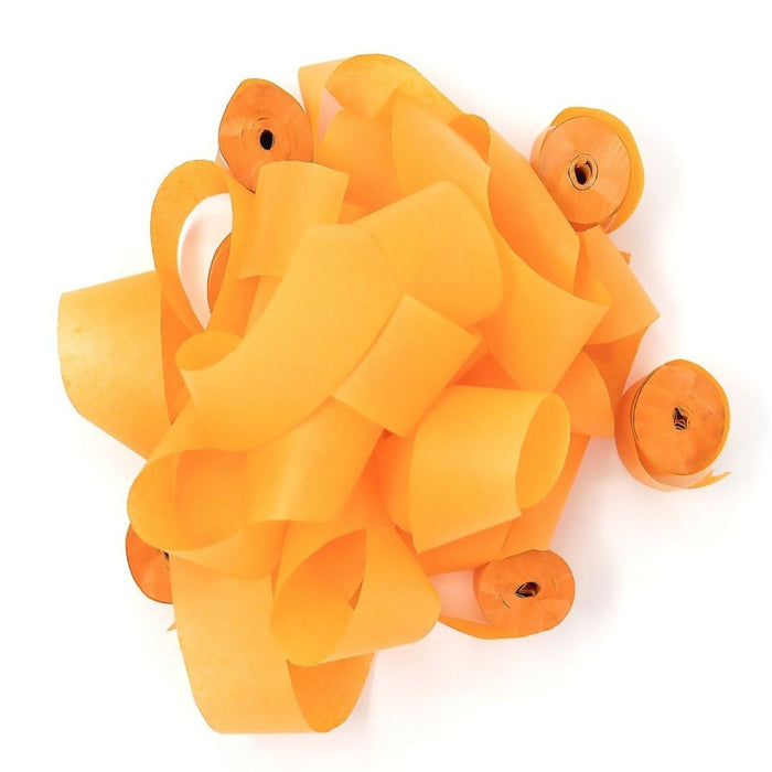 Orange Tissue Paper Streamers - 20 Rolls (1" x 30') - Ultimate Confetti