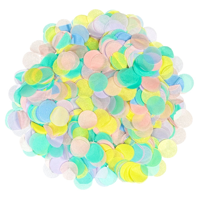 Pastel Multicolor Tissue Paper Confetti Dots - 1" Circles (1lb) - Ultimate Confetti