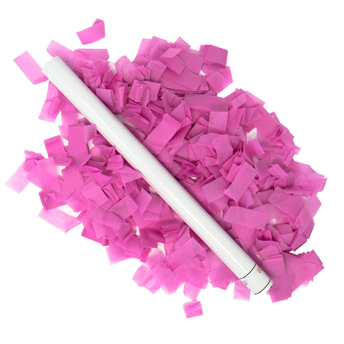 Pink Tissue Paper Confetti Flick Stick - 14" (Pack of 8) - Ultimate Confetti