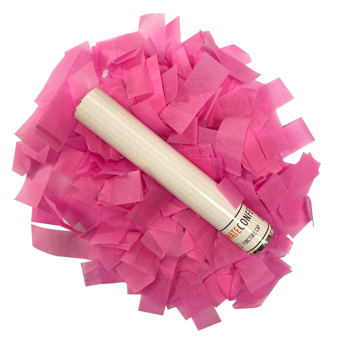 Pink Tissue Paper Confetti Flick Stick - 6" (Pack of 8) - Ultimate Confetti