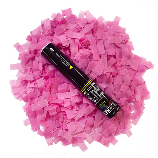 Pink Tissue Paper - Handheld Confetti Popper Cannon (11") - Ultimate Confetti