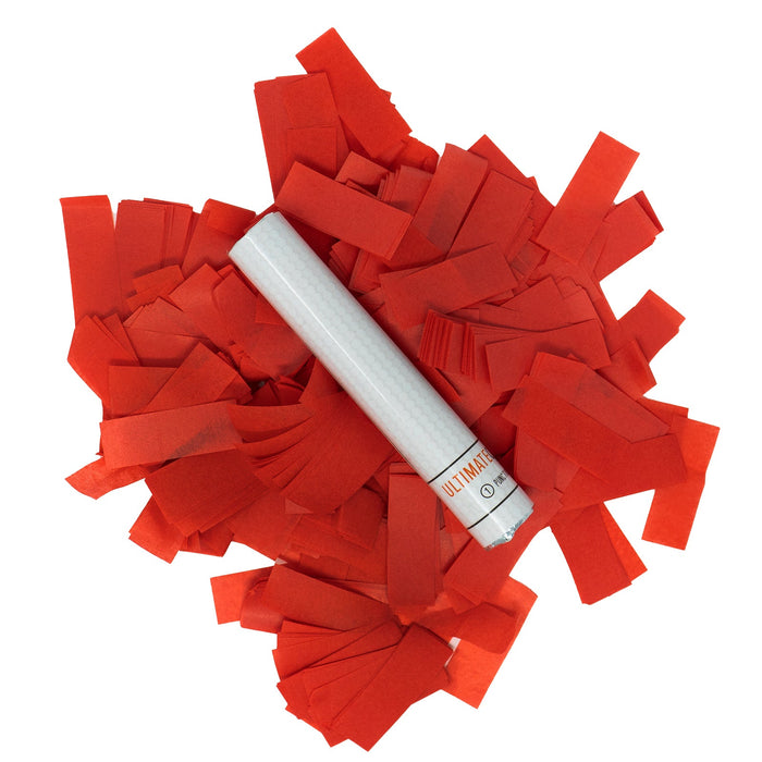 Red Tissue Paper Confetti Flick Stick - 6" (Pack of 8) - Ultimate Confetti