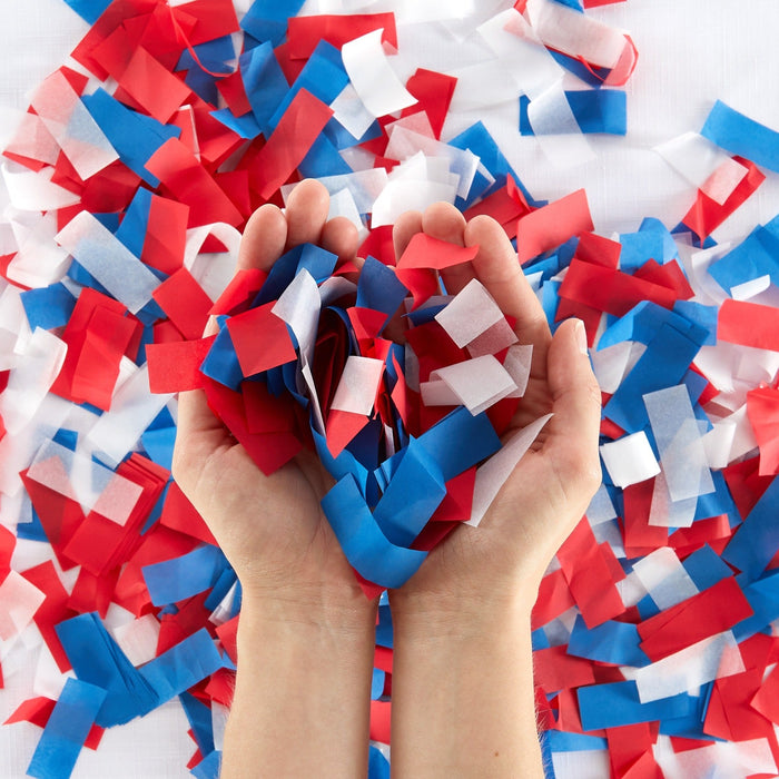 Red, White, Blue Tissue Paper Confetti - Ultimate Confetti