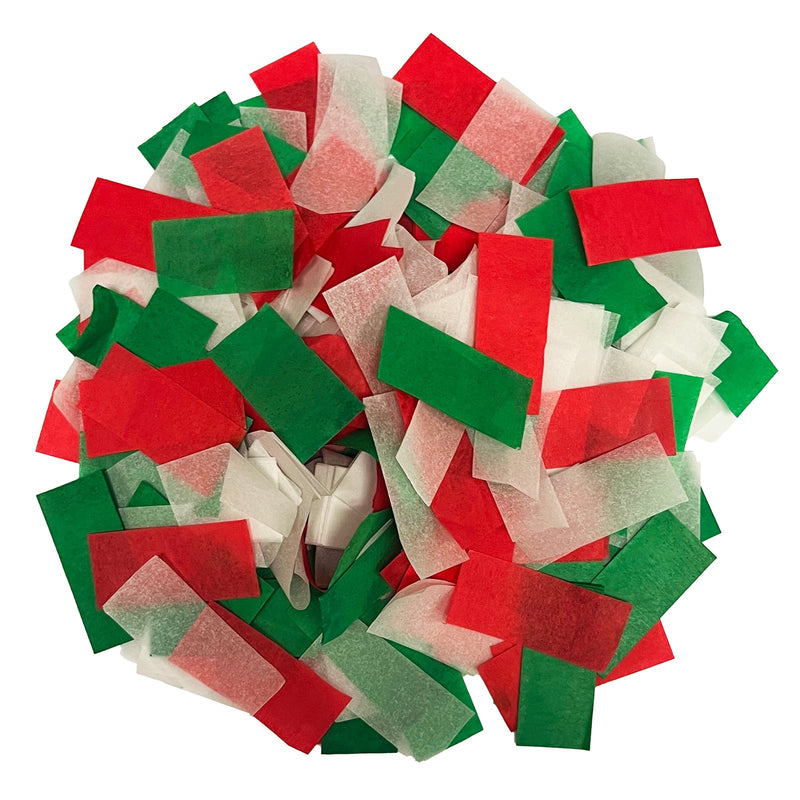 Red, White, Green Confetti Mix (1lb) - Ultimate Confetti