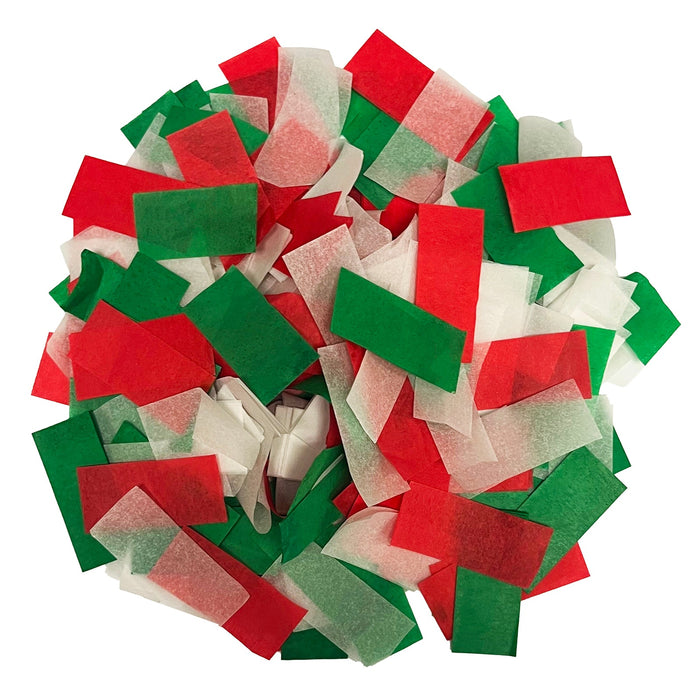 Red, White, Green Confetti Mix (1lb) - Ultimate Confetti