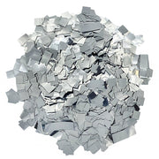 Silver Metallic Miniature Confetti - Squares (1lb) - Ultimate Confetti