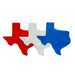 Texas Shaped Confetti - Red, White & Blue Tissue Paper (1lb) - Ultimate Confetti