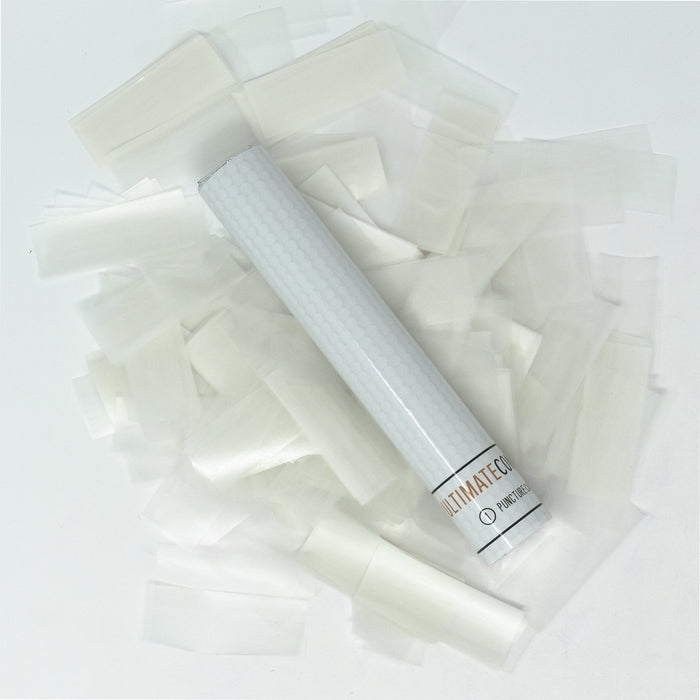 White Rice Paper Confetti Flick Stick - Water Soluble - 6" (Pack of 8) - Ultimate Confetti