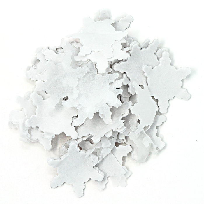 White Snowflakes Tissue Paper Confetti (1lb) - Ultimate Confetti