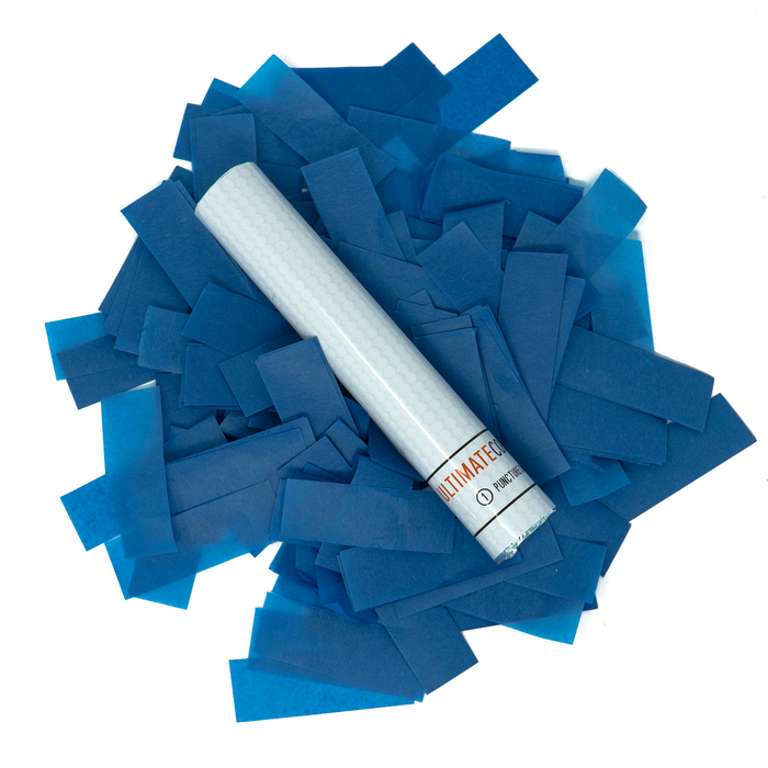 Dark Blue Tissue Paper Confetti Flick Stick - 6" (Pack of 8)